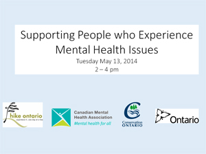 Webinar Slides - Supporting People Who Experience Mental Health Issues